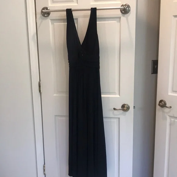 midi plus size black formal dress Plus Size Stretch Deco Crepe Sheath Midi Dress, Black main image 0